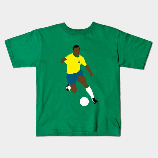 Pele Kids T-Shirt by CulturedVisuals